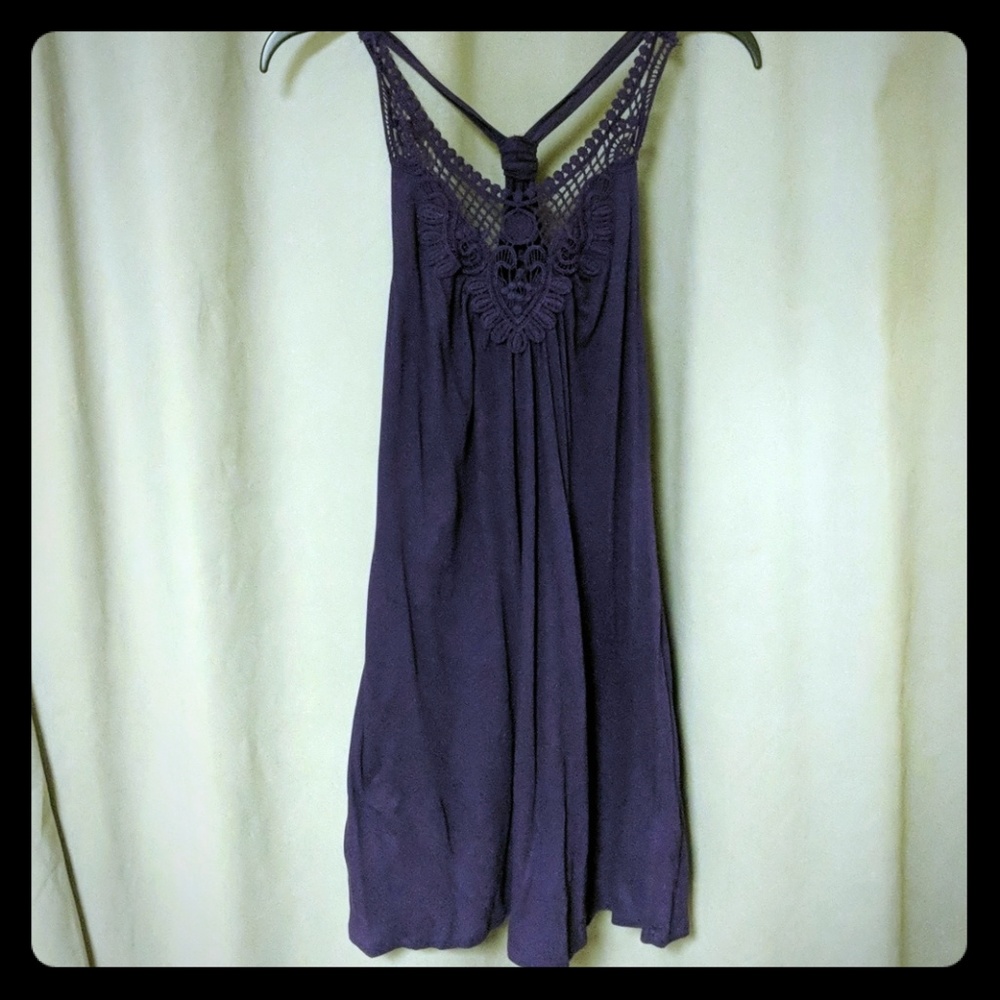Plum purple summer dress